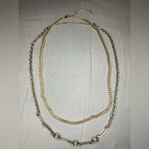 PILGRIM Double layered necklace set